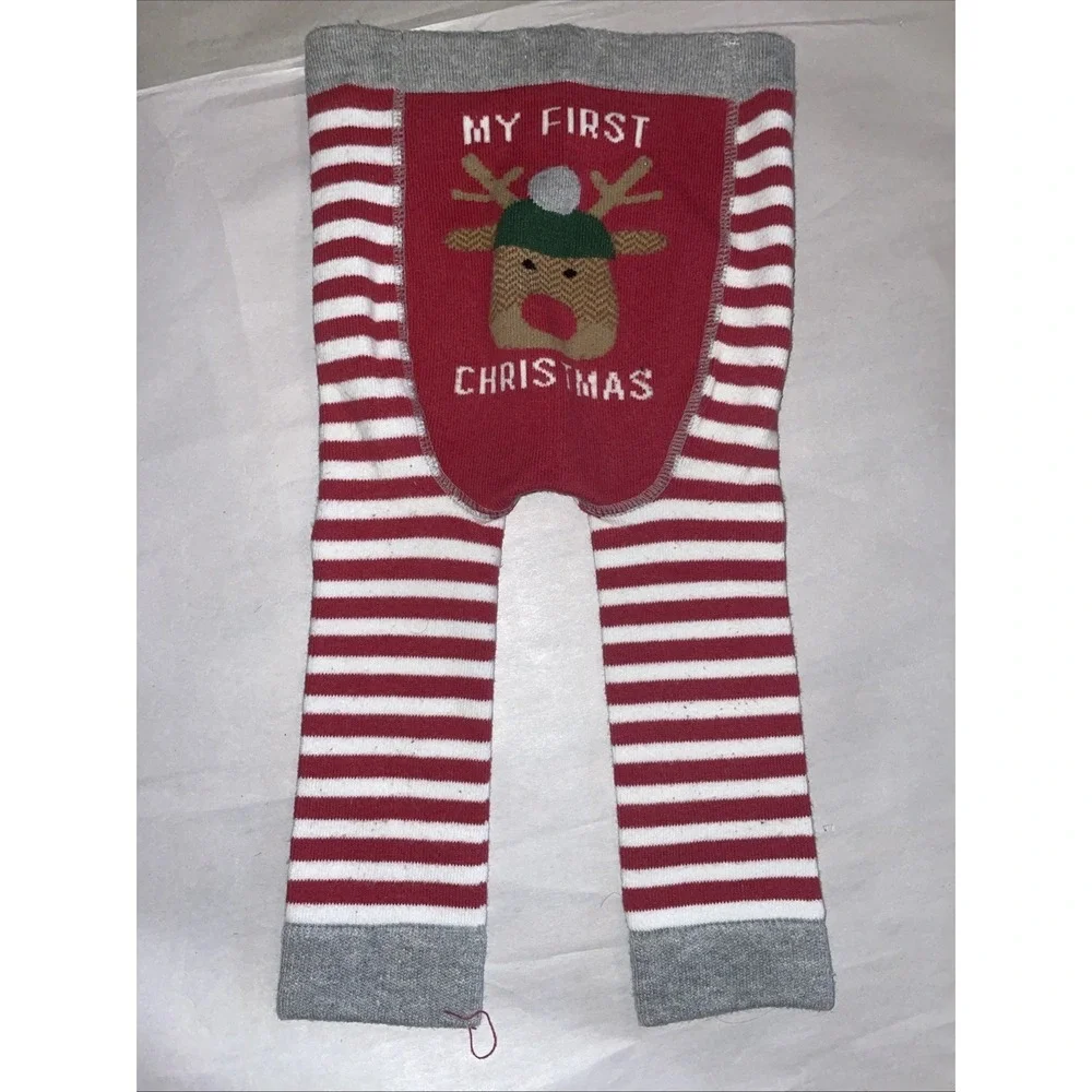 Baby Leggings Winter‎ Christmas (My First) Reindeer 6-12 Months Mud pie